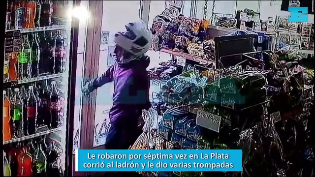 Le robaron por séptima vez en La Plata, corrió al ladrón y le dio varias trompadas
