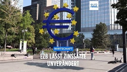Leitzins bleibt bei 4,5 Prozent: EZB lässt Zinsen diesmal unverändert