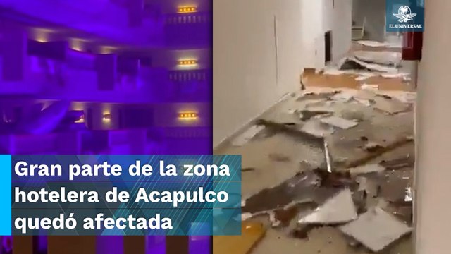 80% de los hoteles de Acapulco quedaron afectados tras el paso de Otis