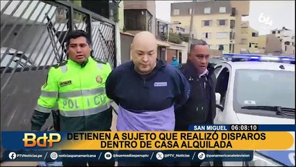 Persecución en San Miguel: detienen a sujeto que realizó disparos dentro de casa alquilada