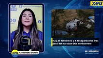Hay 27 fallecidos y 4 desaparecidos tras paso del huracán Otis en Guerrero