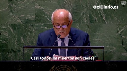 El embajador de la ONU en Palestina: "Casi todos los muertos son civiles, ¿es esta la guerra que defendéis?"