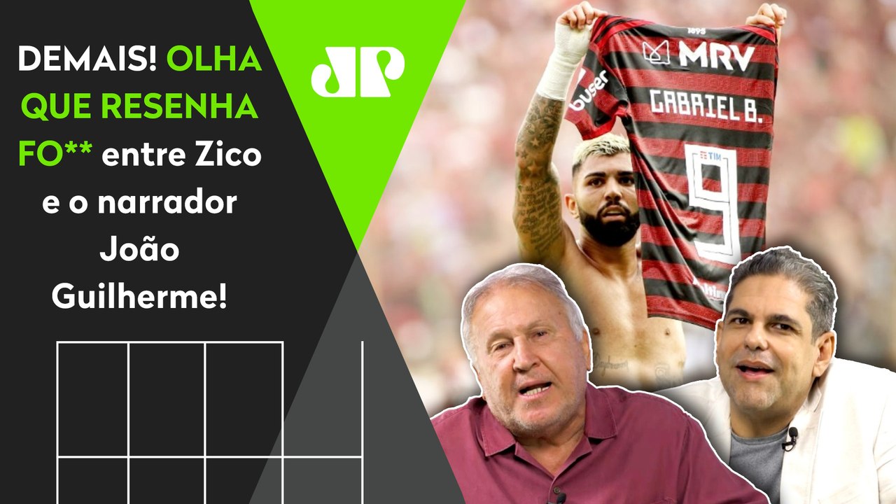 "VOCÊ SABE O QUE É O FLAMENGO! NUNCA na MINHA CARREIRA eu..." RESENHA FO** de Zico e João Guilherme!