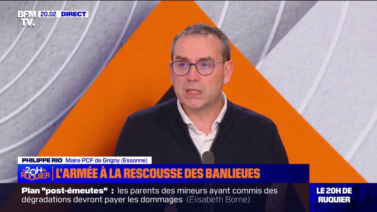 Plan anti-émeutes du gouvernement: "Il y avait une prise de conscience qui était extrêmement intéressante", juge Philippe Rio, maire PCF de Grigny (Essonne)