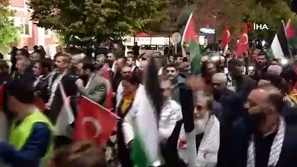 Kırşehir'de Filistin'e destek yürüyüşü