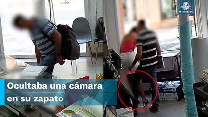 Detienen a sujeto por grabar debajo de la falda de una mujer