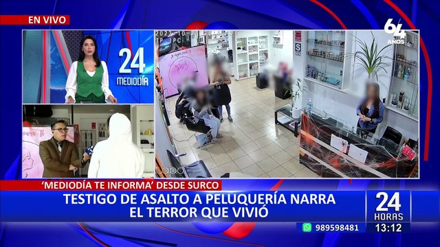 Surco: delincuentes peruanos habrían robado en peluquería, según testigo