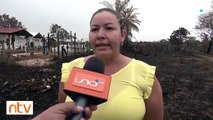 Afectación de incendios en San Isidro, familia abandona su casa por los incendios