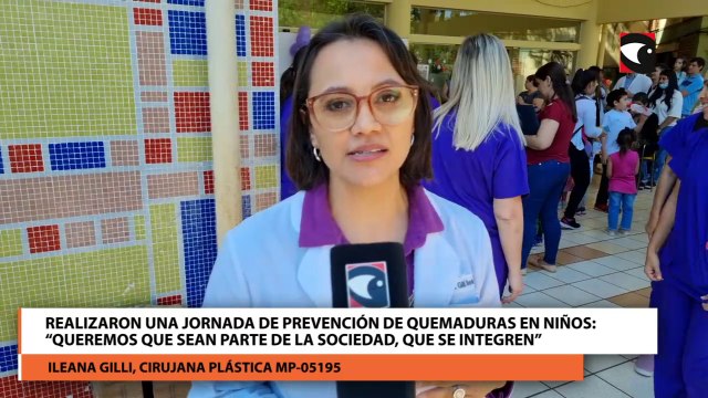 Realizaron una Jornada de Prevención de Quemaduras en Niños “Queremos que sean parte de la sociedad, que se integren”