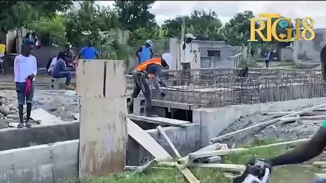 #rivyè Masak.- Eta avansman travay konstriksyon kanal irigasyon.