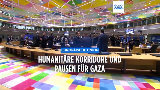 EU-Staats- und Regierungschefs fordern humanitäre Korridore und Feuerpausen für Gaza