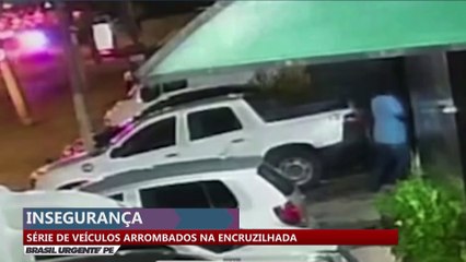 Série de veículos roubados na Encruzilhada