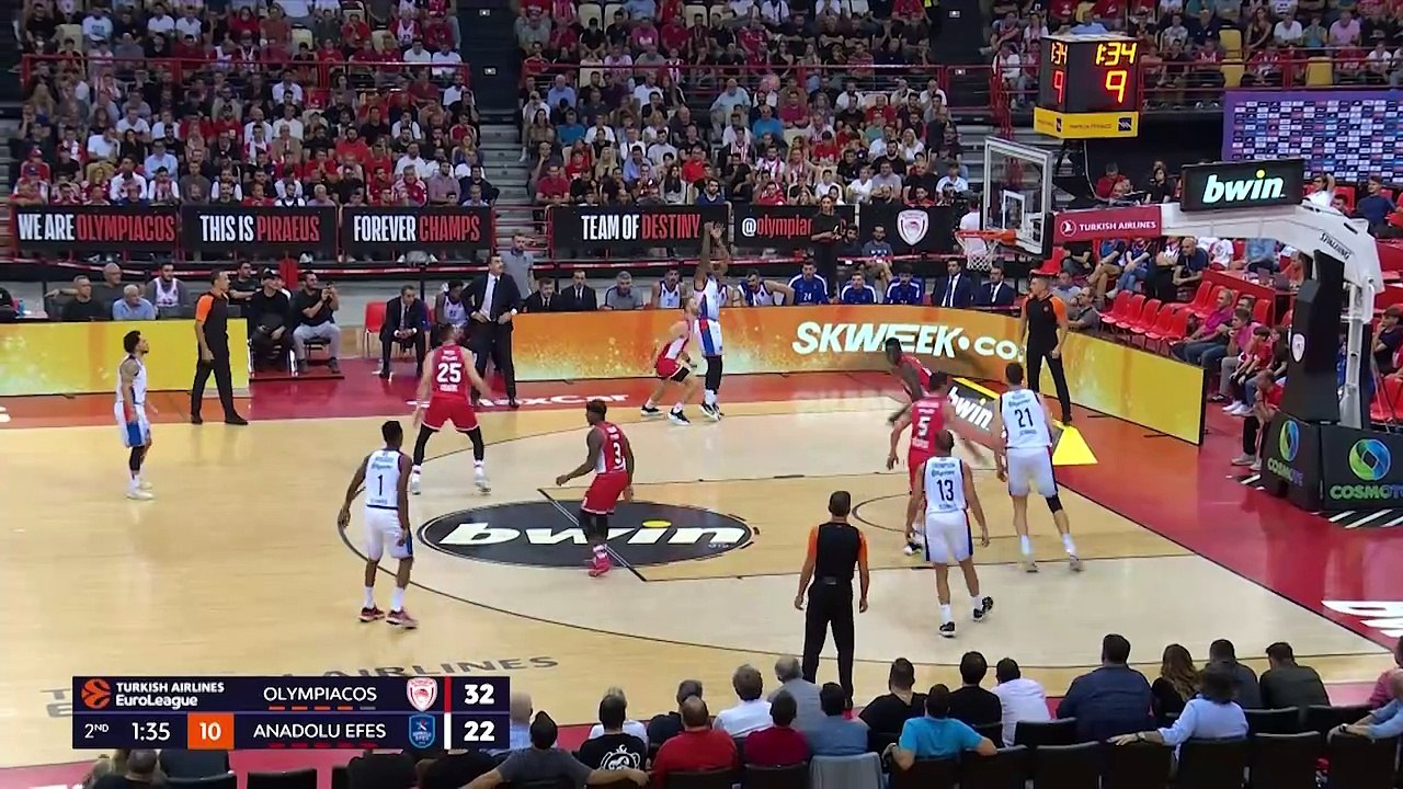 Özet | Olympiakos - Anadolu Efes : 75-57 | 5. Hafta - Euroleague 2023/24