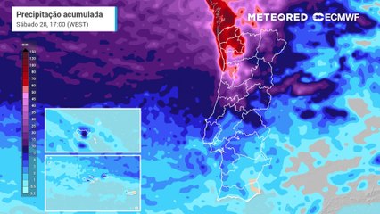 Prevê-se mais chuva abundante em Portugal continental nos próximos dias