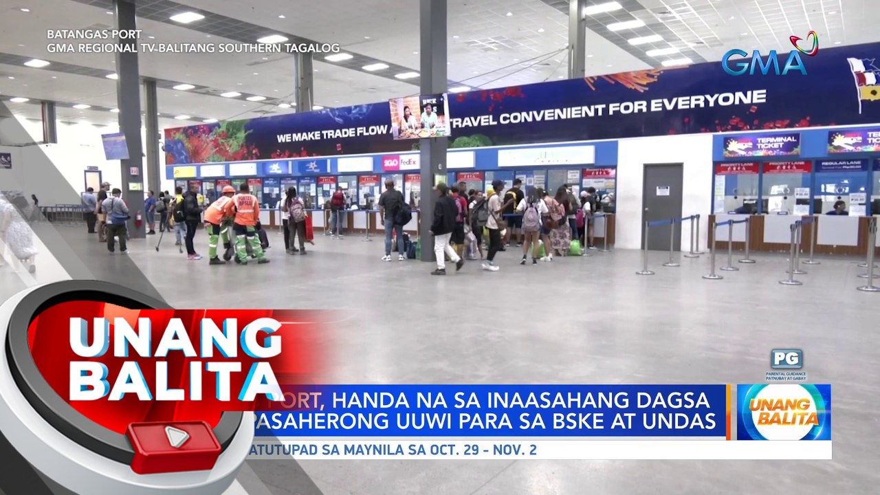 Batangas Port, handa na sa inaasahang dagsa ng mga pasaherong uuwi para sa BSKE at Undas | UB