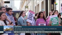 España: Estudiantes de liceos y universidades marchan en apoyo a Palestina