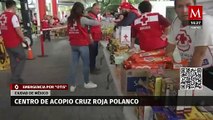 Instalan centro de acopio para damnificados de 'Otis' en Cruz Roja de Polanco