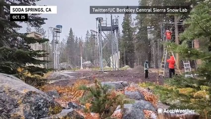 Northwestern US gets its first taste of snow for the season