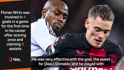 Alonso says Wirtz can be special after display against Qarabag