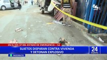 SJL: extorsionadores detonan explosivos y realizan disparos contra la casa de un comerciante