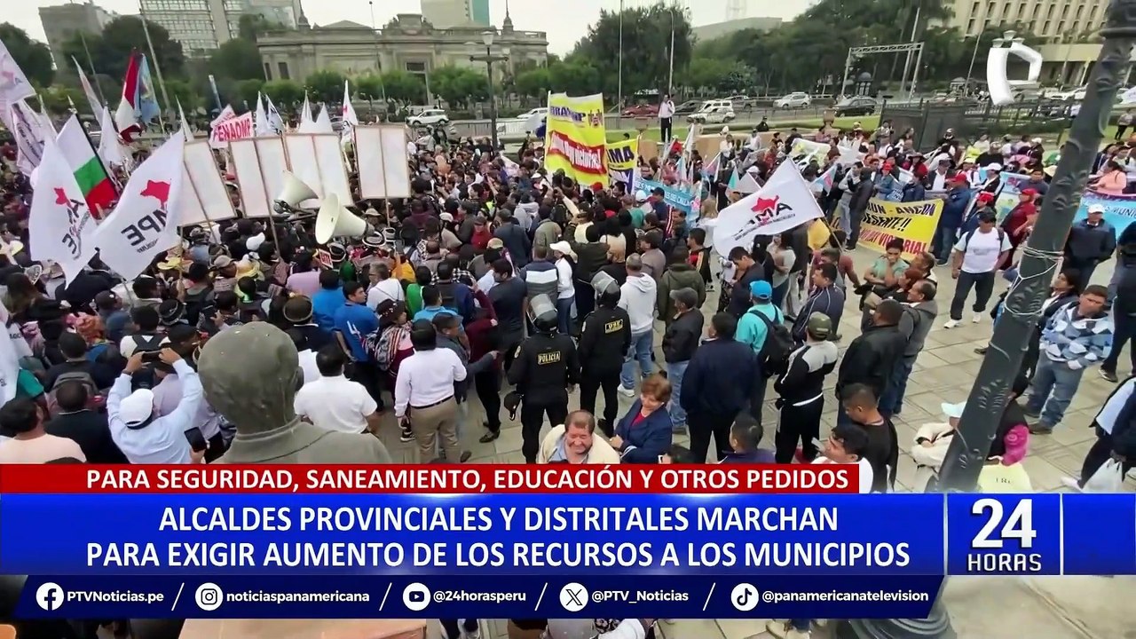 Más de 1400 alcaldes exigen aumento de presupuesto en las diversas regiones del Perú