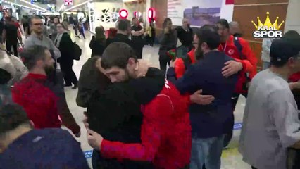 23 Yaş Altı Serbest Stil Güreş Milli Takımı, yurda döndü