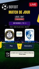 Pau vs Grenoble Streaming sur quelle chaine - diffusion 28/10