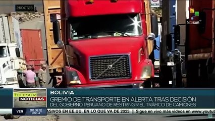 Transportistas bolivianos en alerta ante restricciones del gobierno peruano