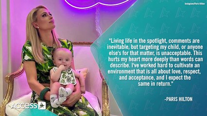Paris Hilton SLAMS 'Cruel & Hateful' Criticism Of Baby Phoenix