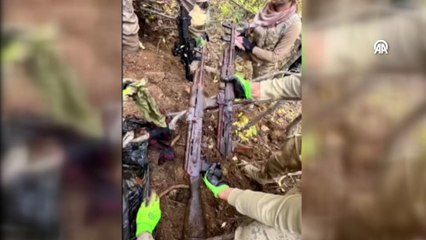 Bitlis kırsalında silah, mühimmat ve yaşam malzemeleri ele geçirildi