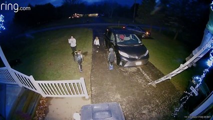 Dad Falls Off Ladder While Hanging Christmas Lights