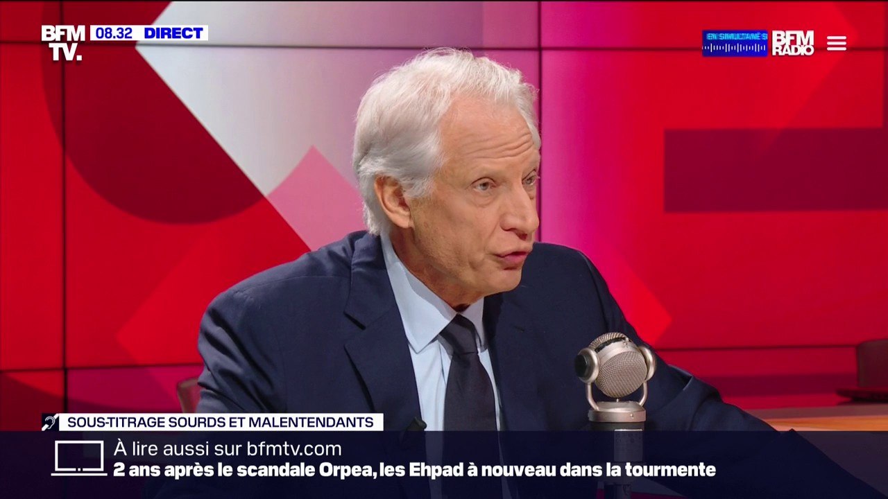 "Nous sommes devant un gouffre émotionnel et géopolitique": Dominique de Villepin réagit aux attaques du Hamas en Israël et aux bombardements d'Israël sur Gaza