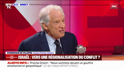 Dominique de Villepin: "Le Hamas nous a tendu un piège, celui de l'horreur maximale"
