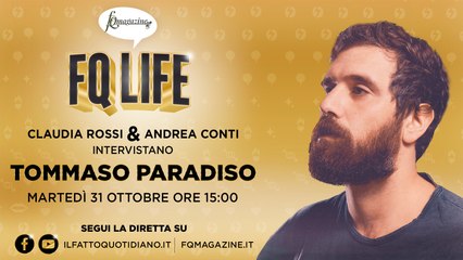 Tommaso Paradiso: "A 40 anni una sensazione stupenda" in diretta con Claudia Rossi e Andrea Conti