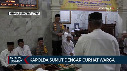 Momen Kapolda Sumut Irjen Agung Setya Dengar Curhat Warga Medan