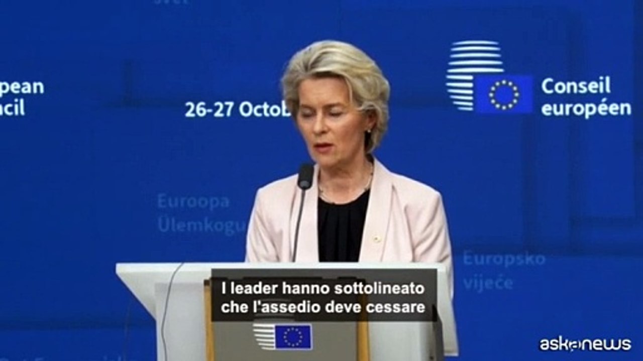 Medio Oriente, Ue: "Corridoi umanitari e pause" per gli aiuti a Gaza