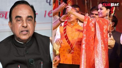 Kangana Ranaut के रावण दहन करने पर  Subramanian Swamy  ने उठाया सवाल, Actress ने दिया करारा जवाब
