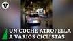 Un coche atropella a varios ciclistas que circulaban en una marcha en Madrid y se da a la fuga