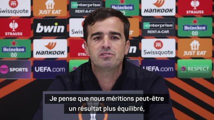 Gr. E - Martinez Novell : "Nous méritions peut-être un résultat plus équilibré, mais c'est le haut niveau"