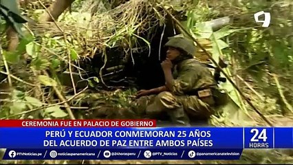 下载视频: Perú y Ecuador conmemoran 25 años del acuerdo de paz entre ambos países