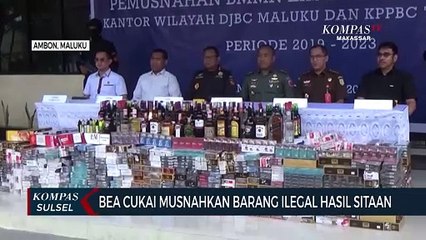 Bea Cukai Musnahkan Barang Ilegal Hasil Sitaan