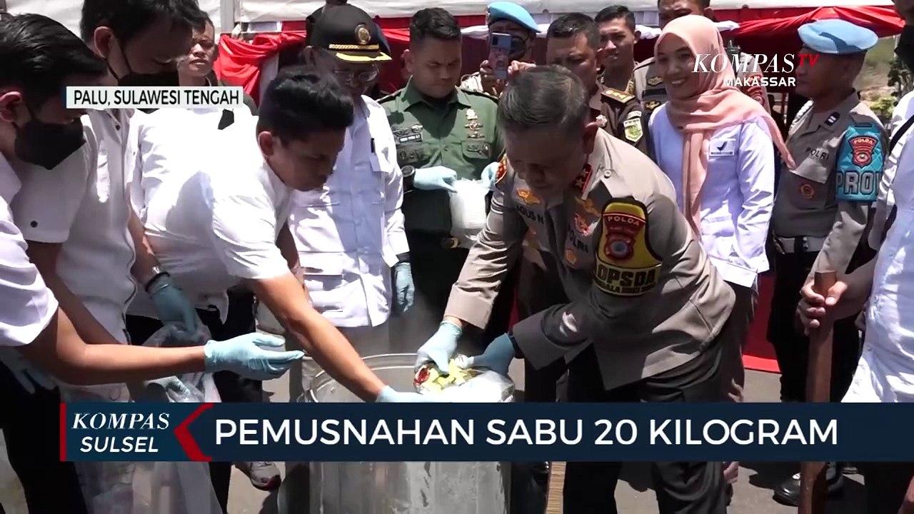 Pemusnahan Sabu 20 Kilogram