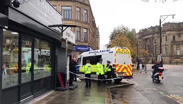 Police in Halifax town centre