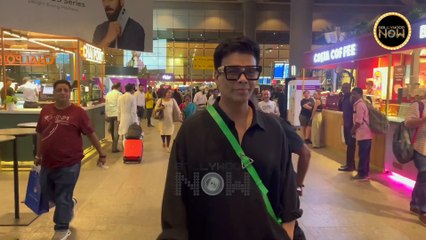 Airport Fashion: Karan Johar and Rhea Chakraborty Arrive In Style