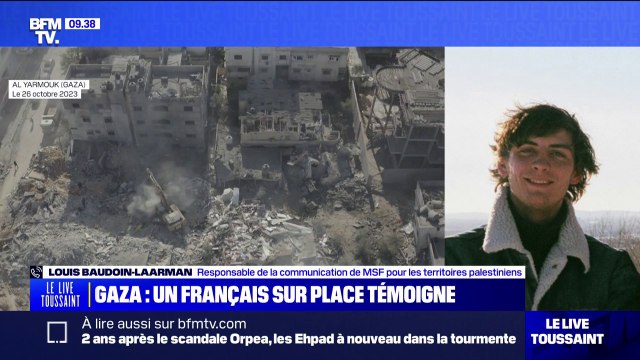 L'objectif c'est la survie dans l'immédiat : présent à Gaza, Louis Baudouin-Laarman (MSF), témoigne de la situation sur place
