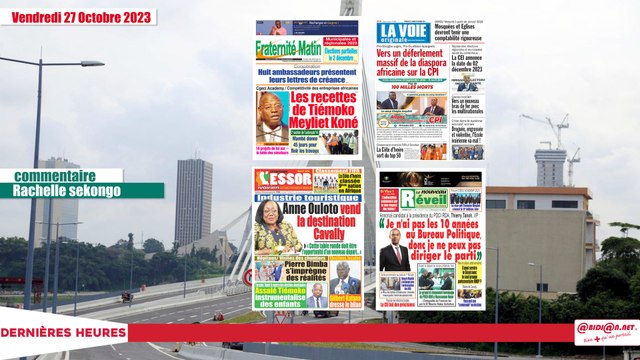 Titrologue du Vendredi 27 octobre-2e section de l'autoroute Y4: le Premier ministre Mambé donne 45 jours pour finir les travaux off