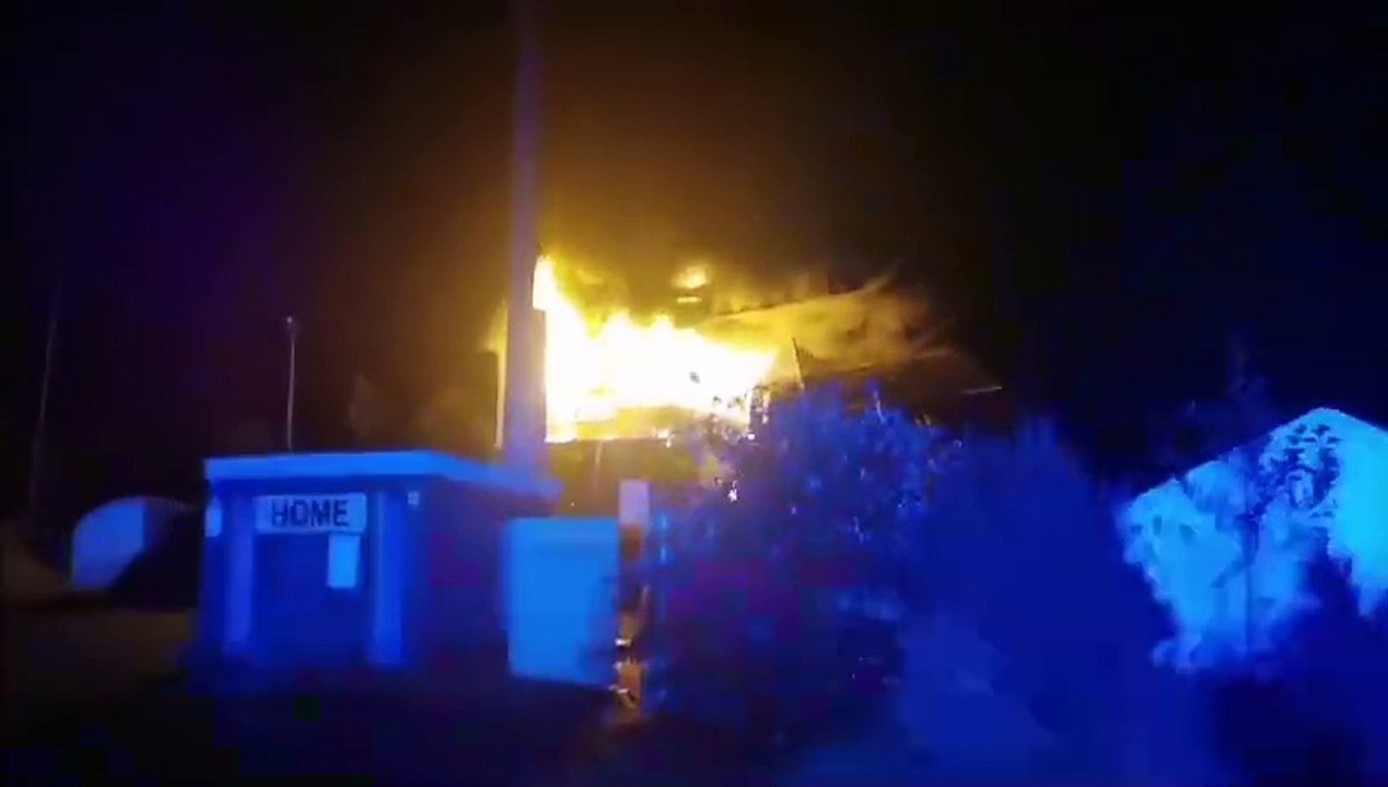 Riverside stadium fire