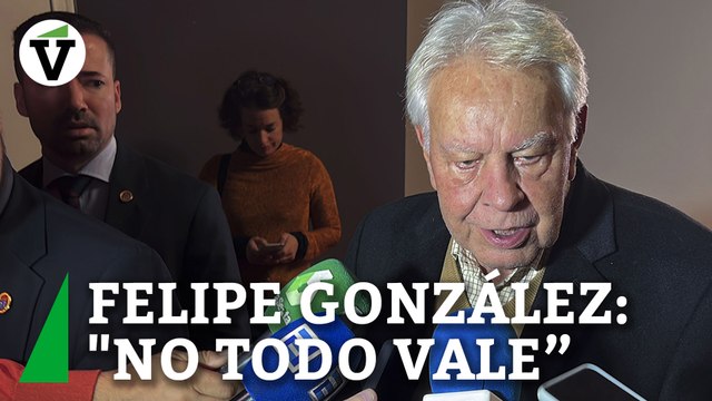 Felipe González: No vale decir que la amnistía no cabe y que, tras contar los votos, se diga que sí