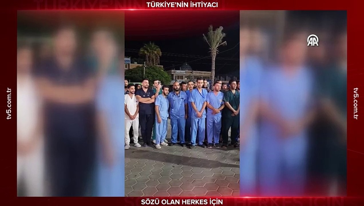 Gazzeli doktorlar "Burada kalacağız" ezgisiyle haykırdı