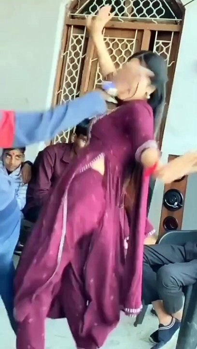 University Girl Dance On Her Front Of Classmates